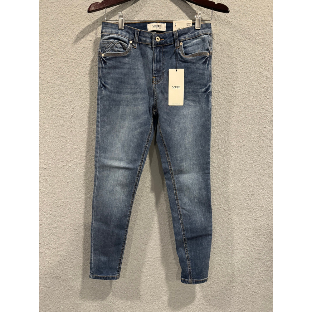 Vibe Style Sexy Curve Skinny Mid Rise Jeans NWT, Sz 13